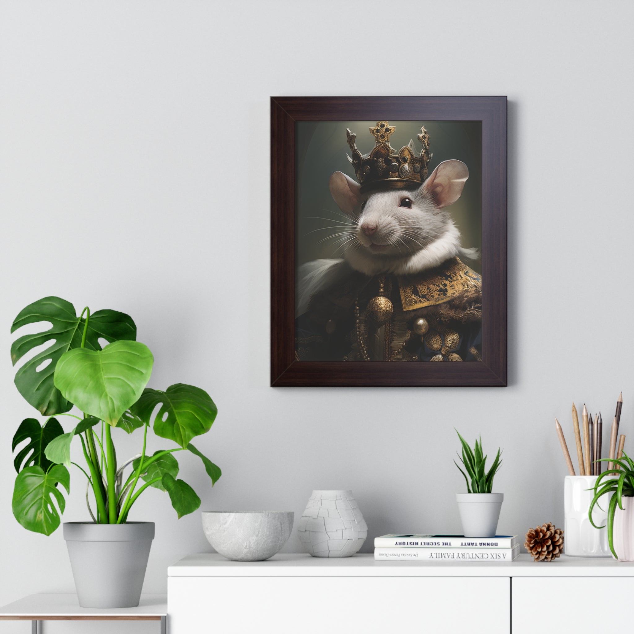rat king Victorian Portrait - Vintage Style Animal Wall Art