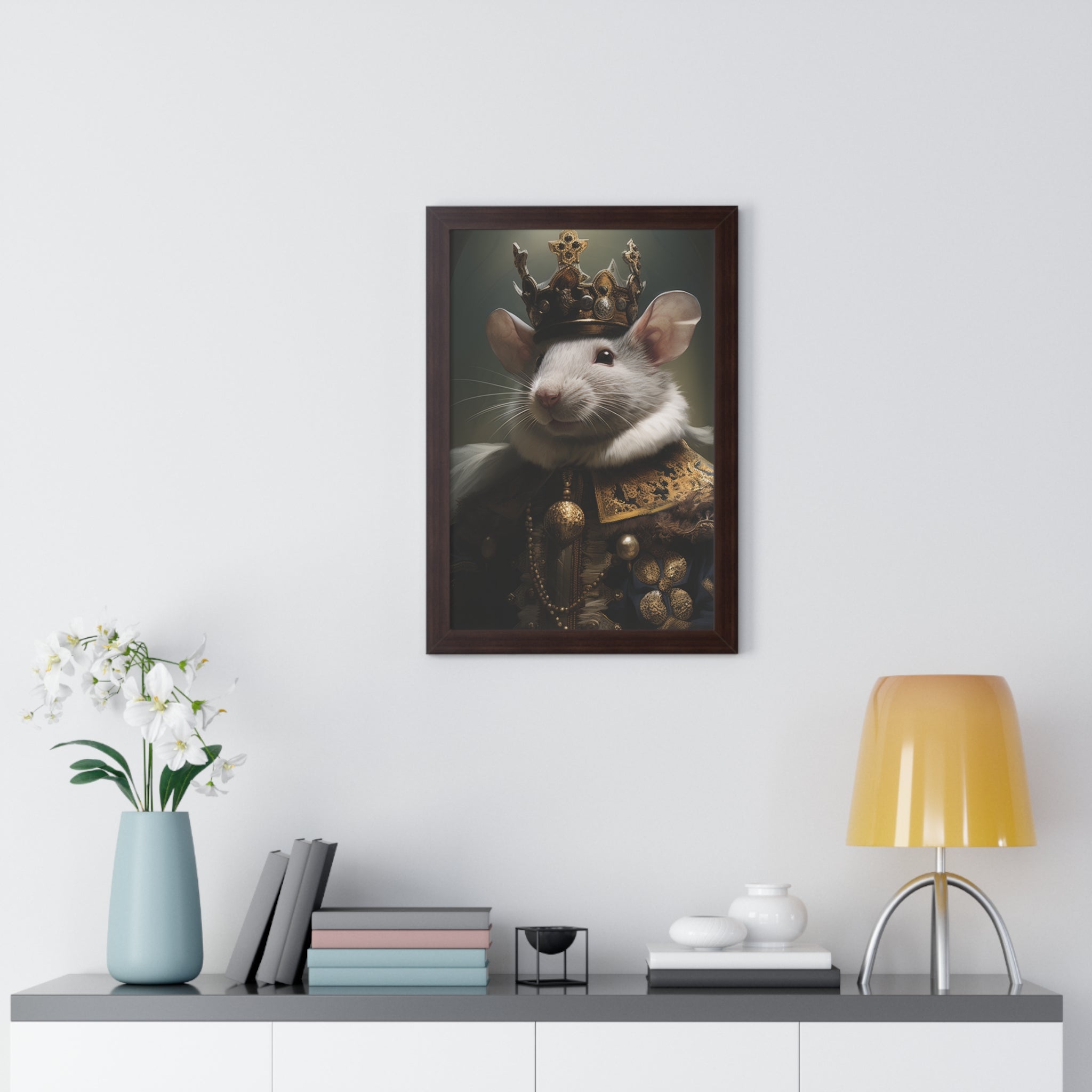 rat king Victorian Portrait - Vintage Style Animal Wall Art