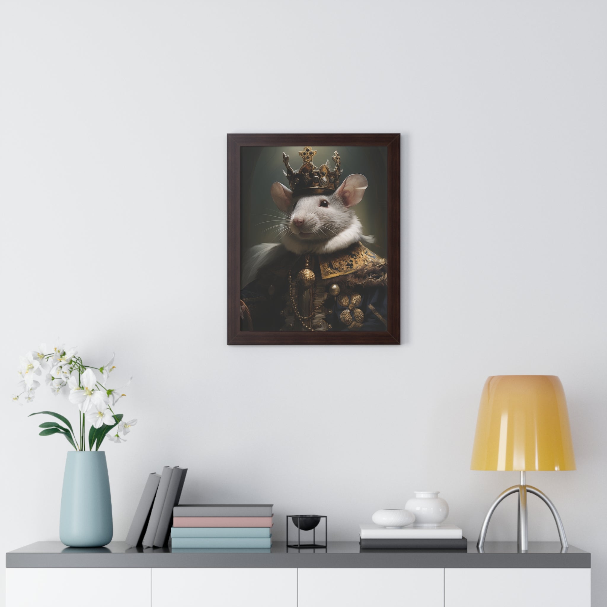 rat king Victorian Portrait - Vintage Style Animal Wall Art