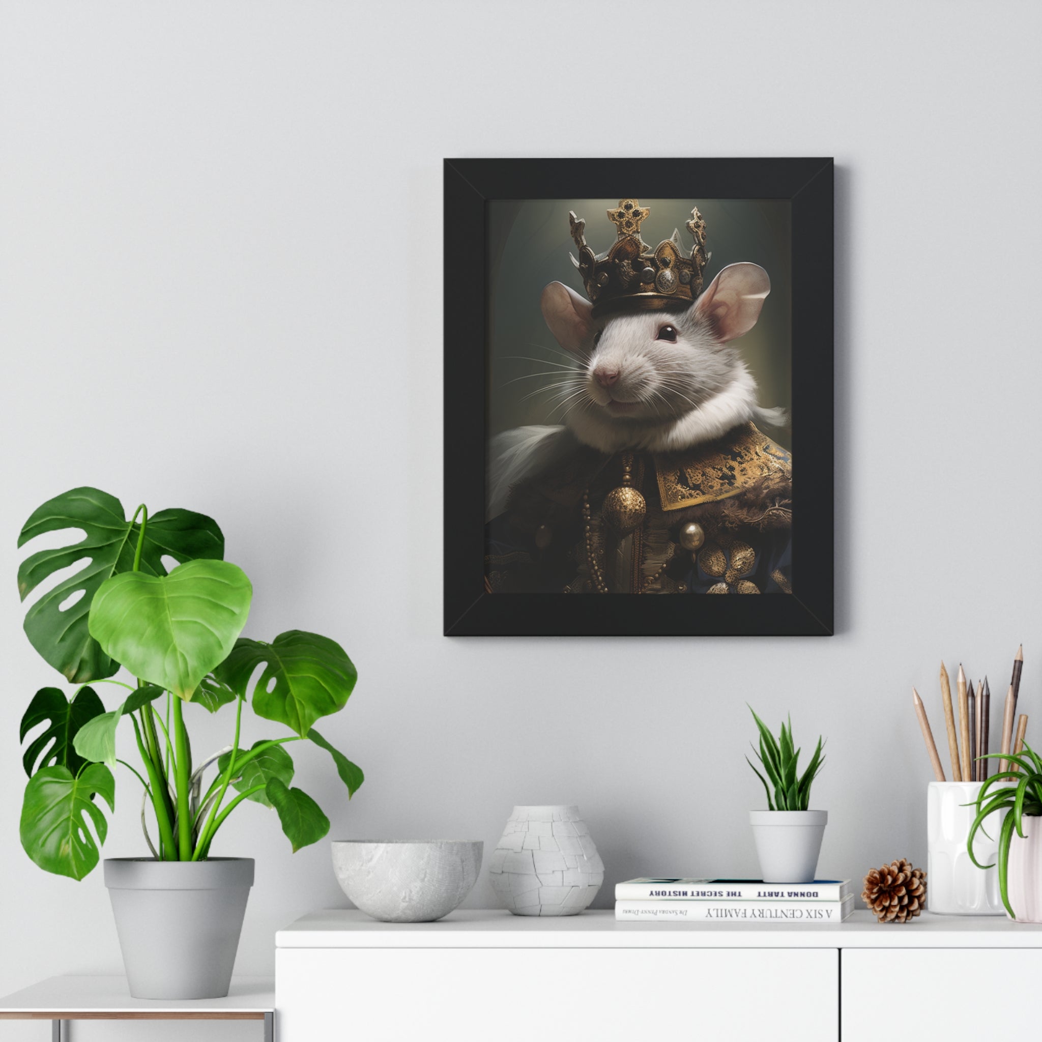 rat king Victorian Portrait - Vintage Style Animal Wall Art