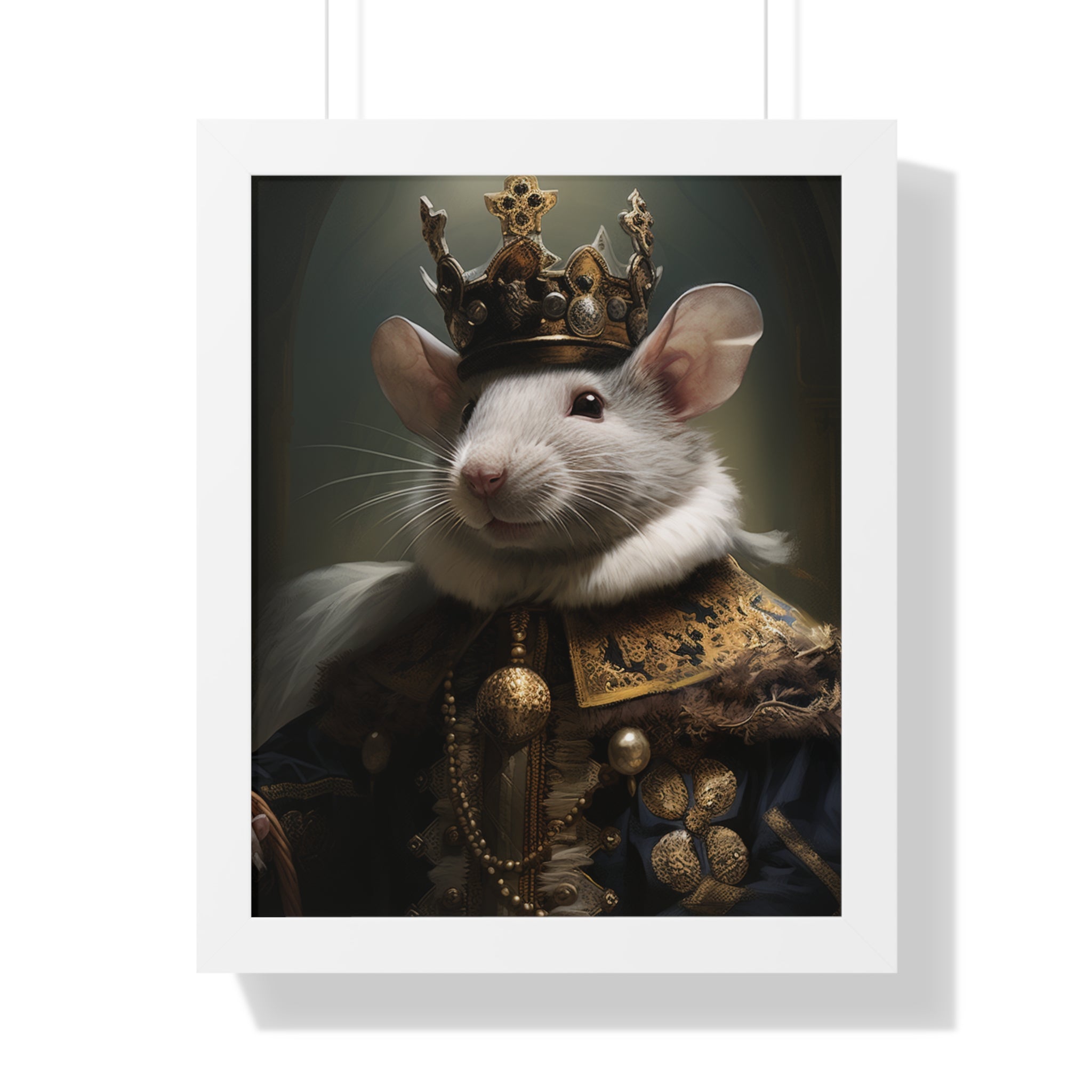 rat king Victorian Portrait - Vintage Style Animal Wall Art