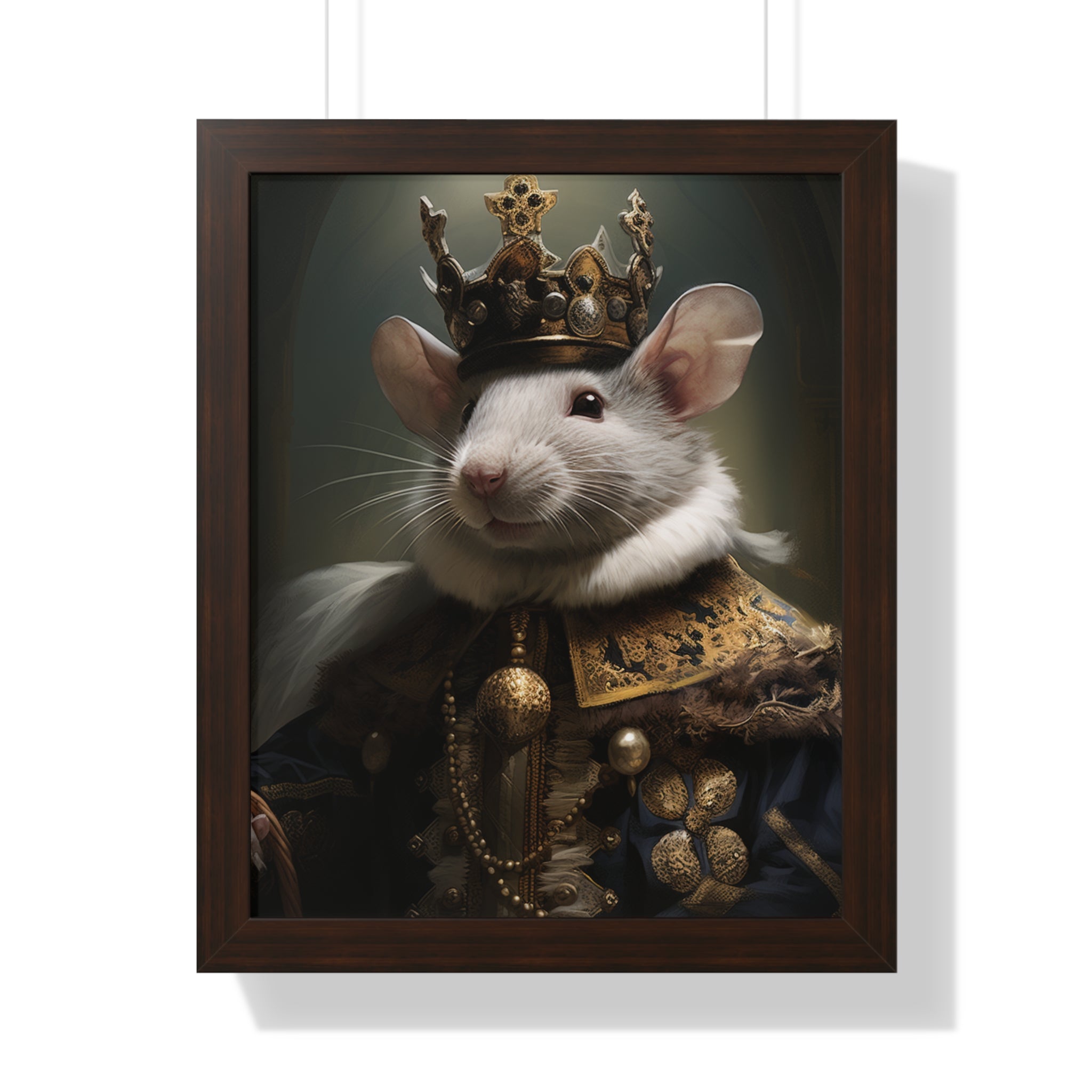rat king Victorian Portrait - Vintage Style Animal Wall Art