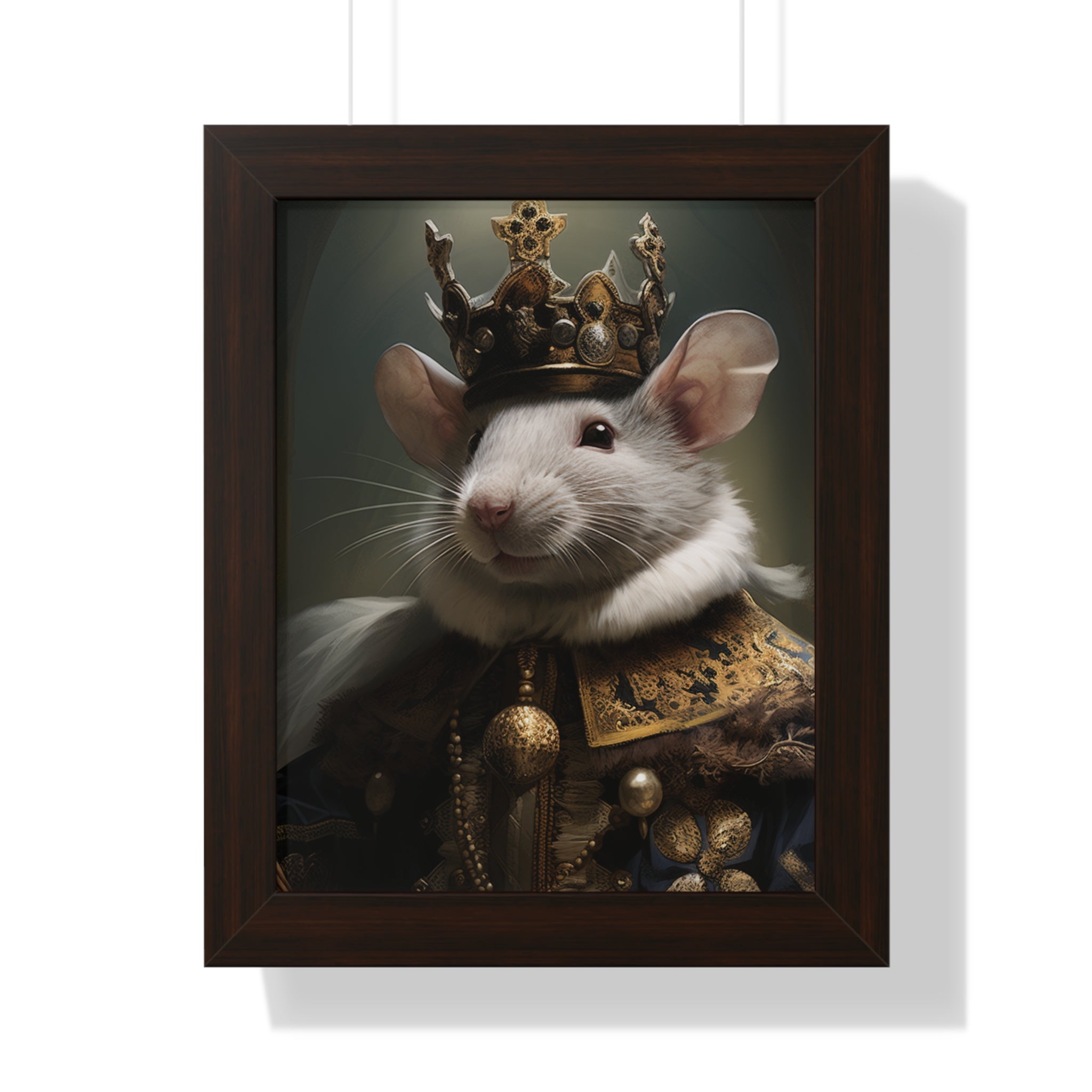 rat king Victorian Portrait - Vintage Style Animal Wall Art
