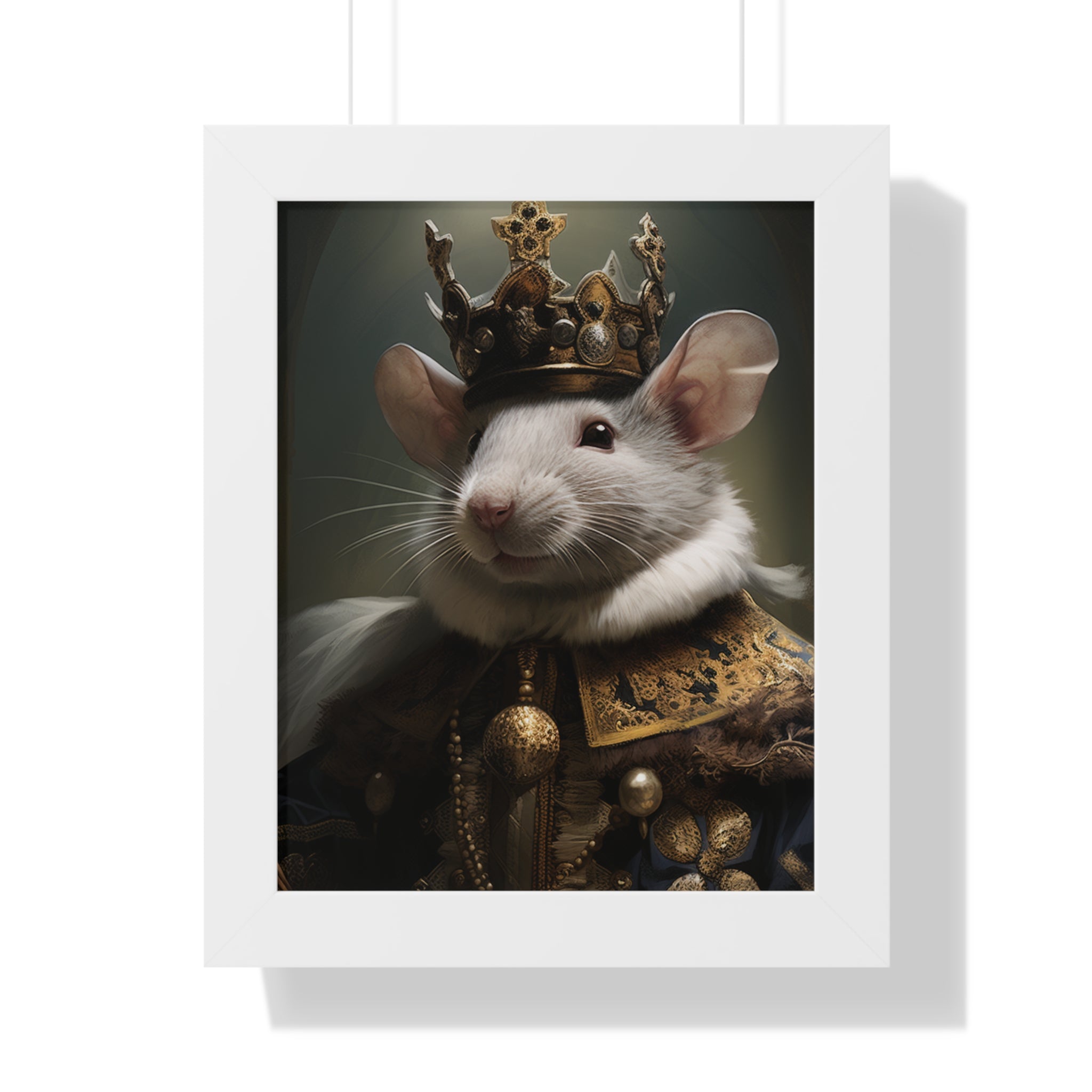 rat king Victorian Portrait - Vintage Style Animal Wall Art