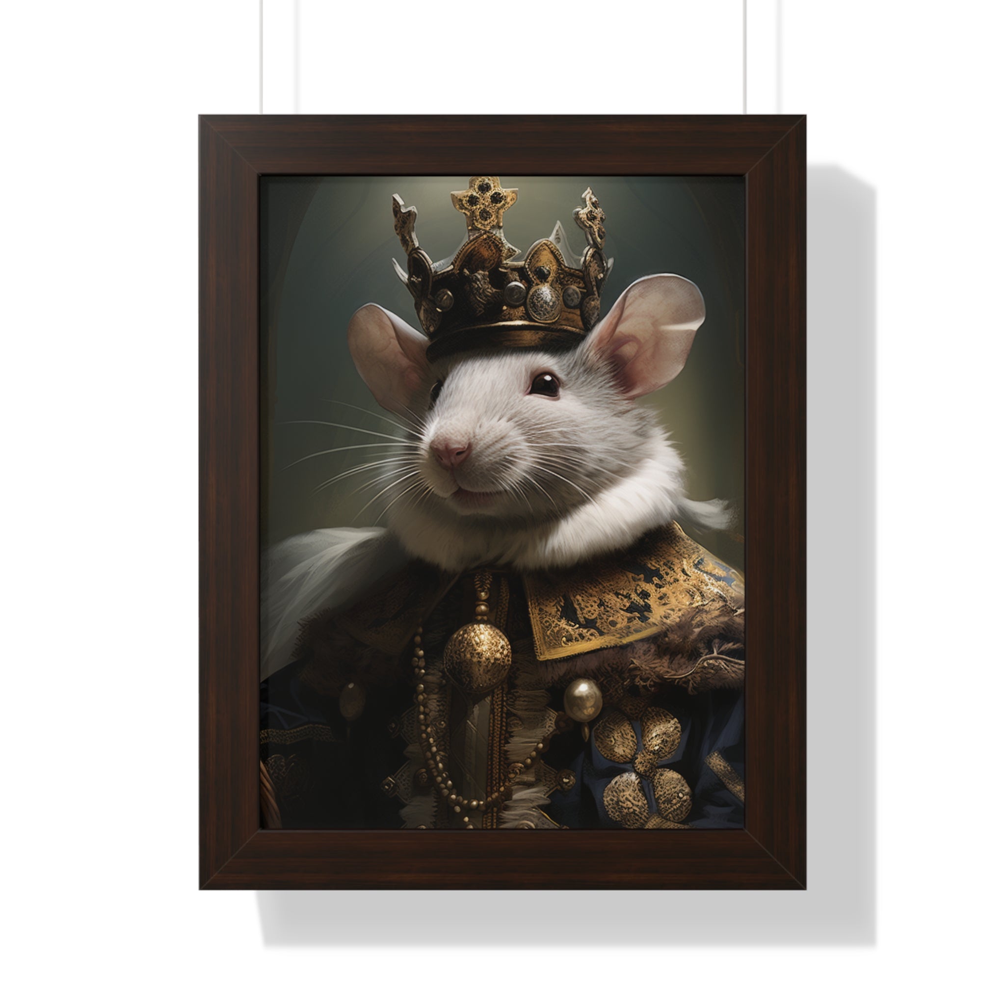 rat king Victorian Portrait - Vintage Style Animal Wall Art