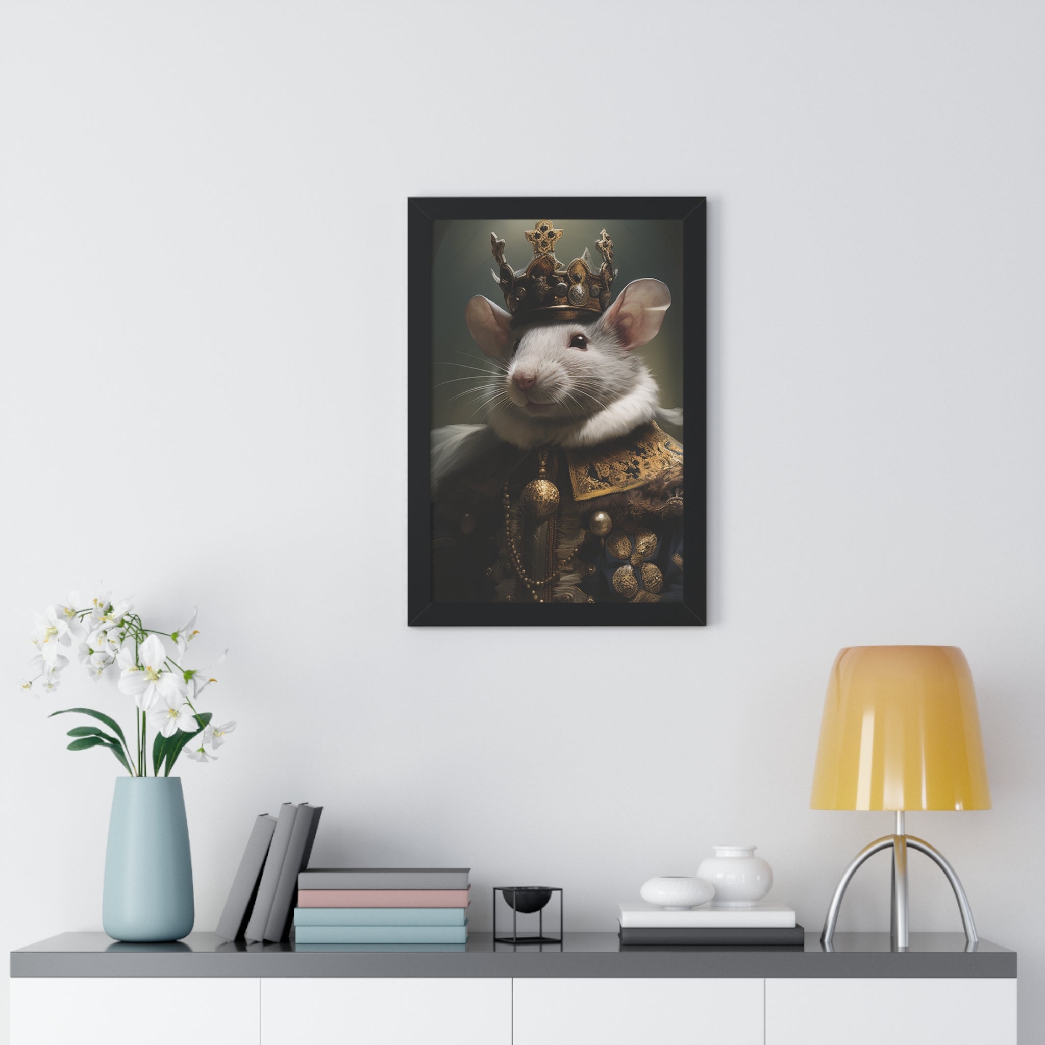rat king Victorian Portrait - Vintage Style Animal Wall Art