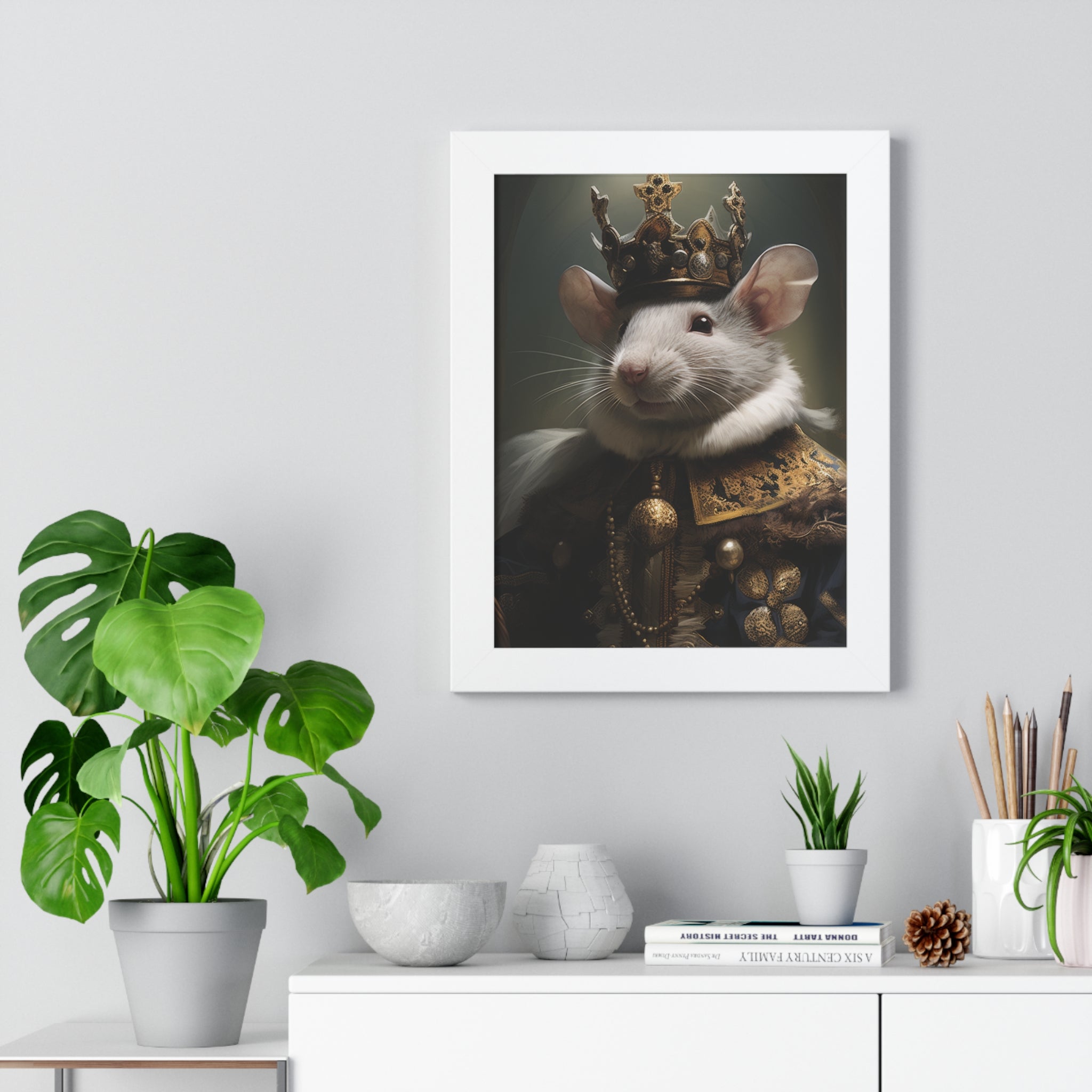 rat king Victorian Portrait - Vintage Style Animal Wall Art