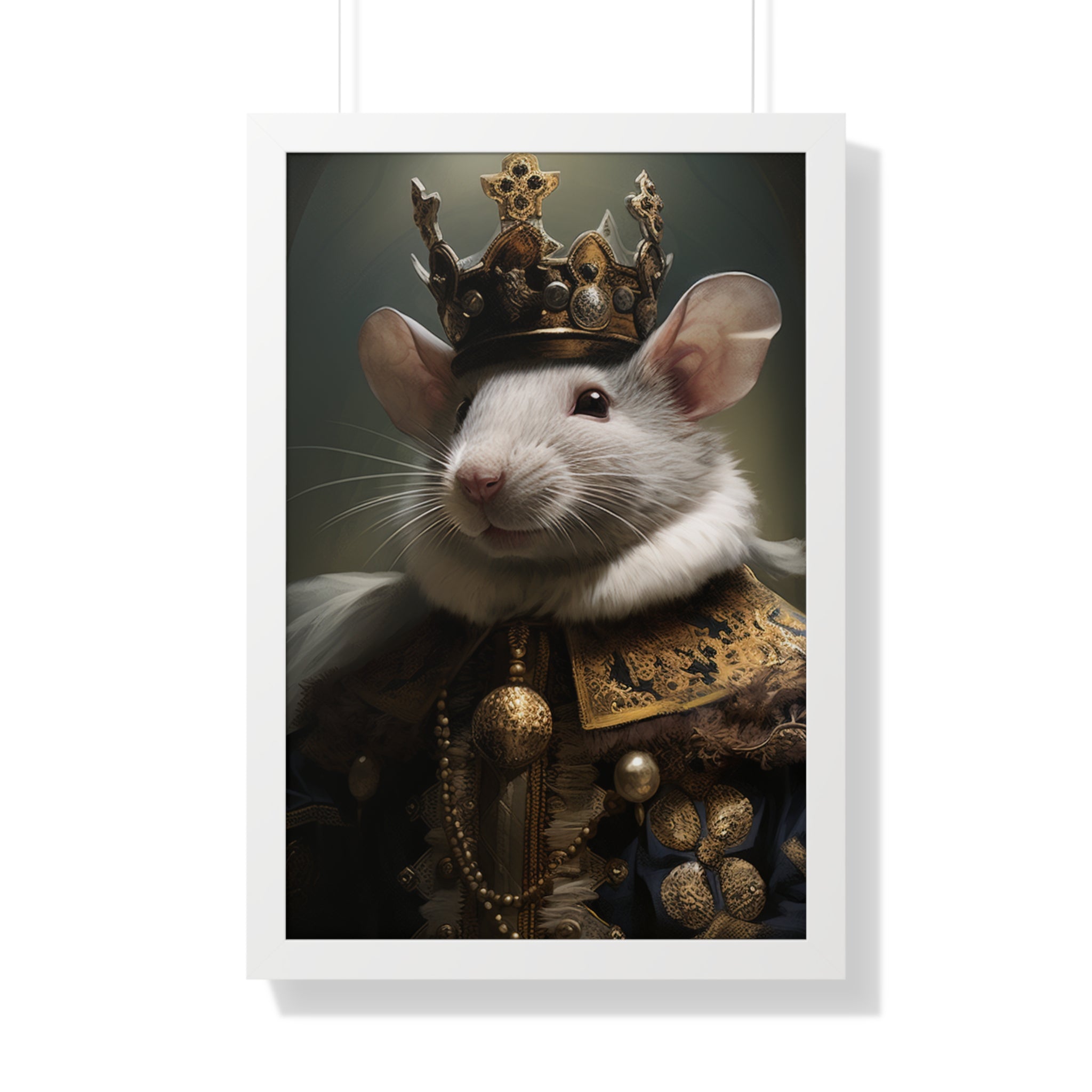 rat king Victorian Portrait - Vintage Style Animal Wall Art