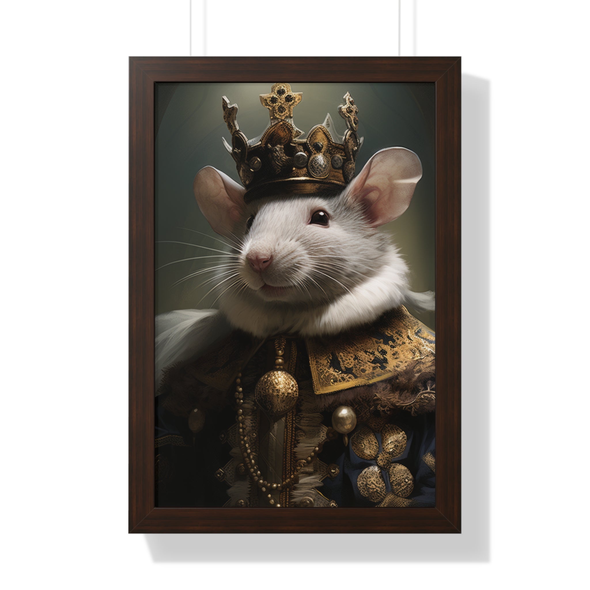 rat king Victorian Portrait - Vintage Style Animal Wall Art