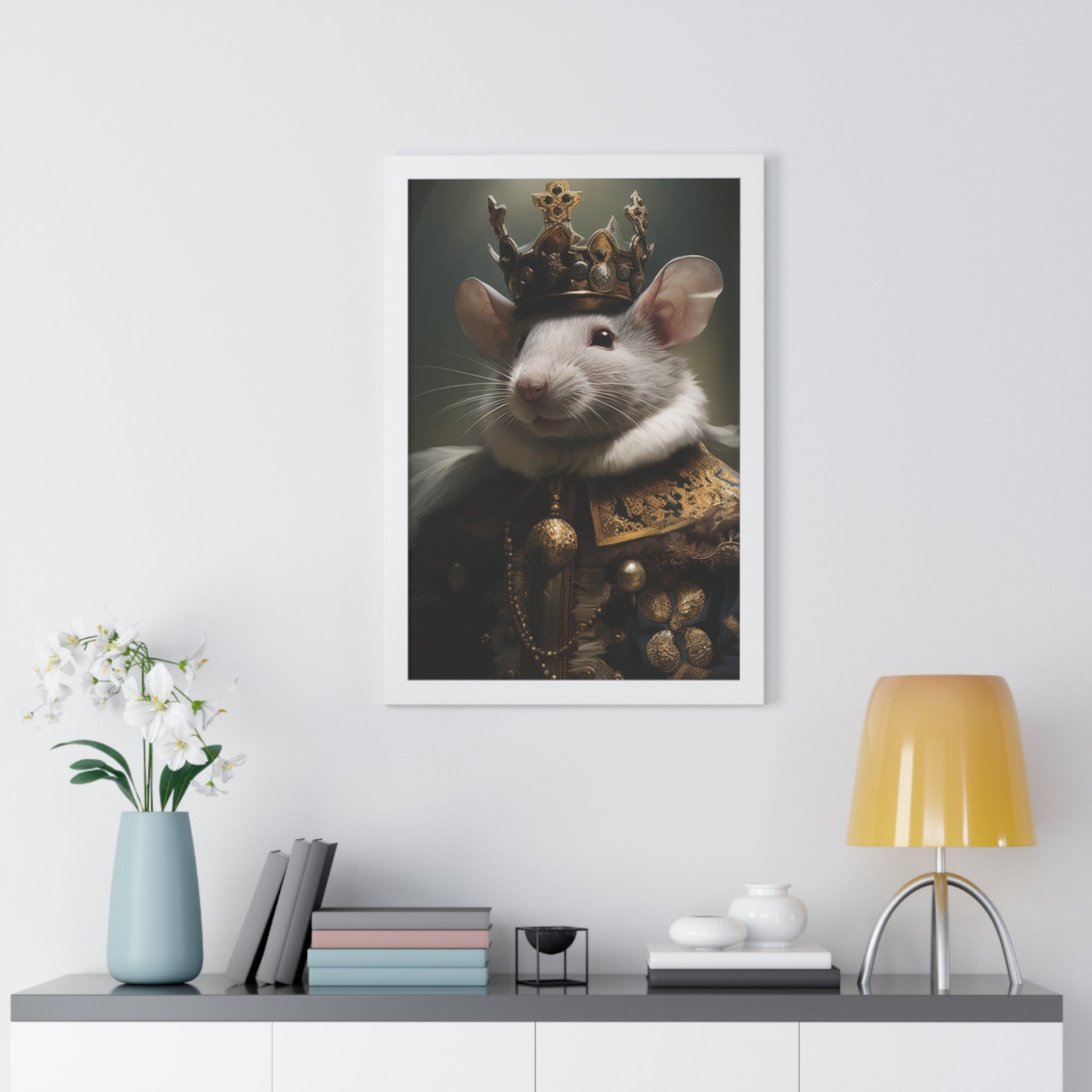 rat king Victorian Portrait - Vintage Style Animal Wall Art