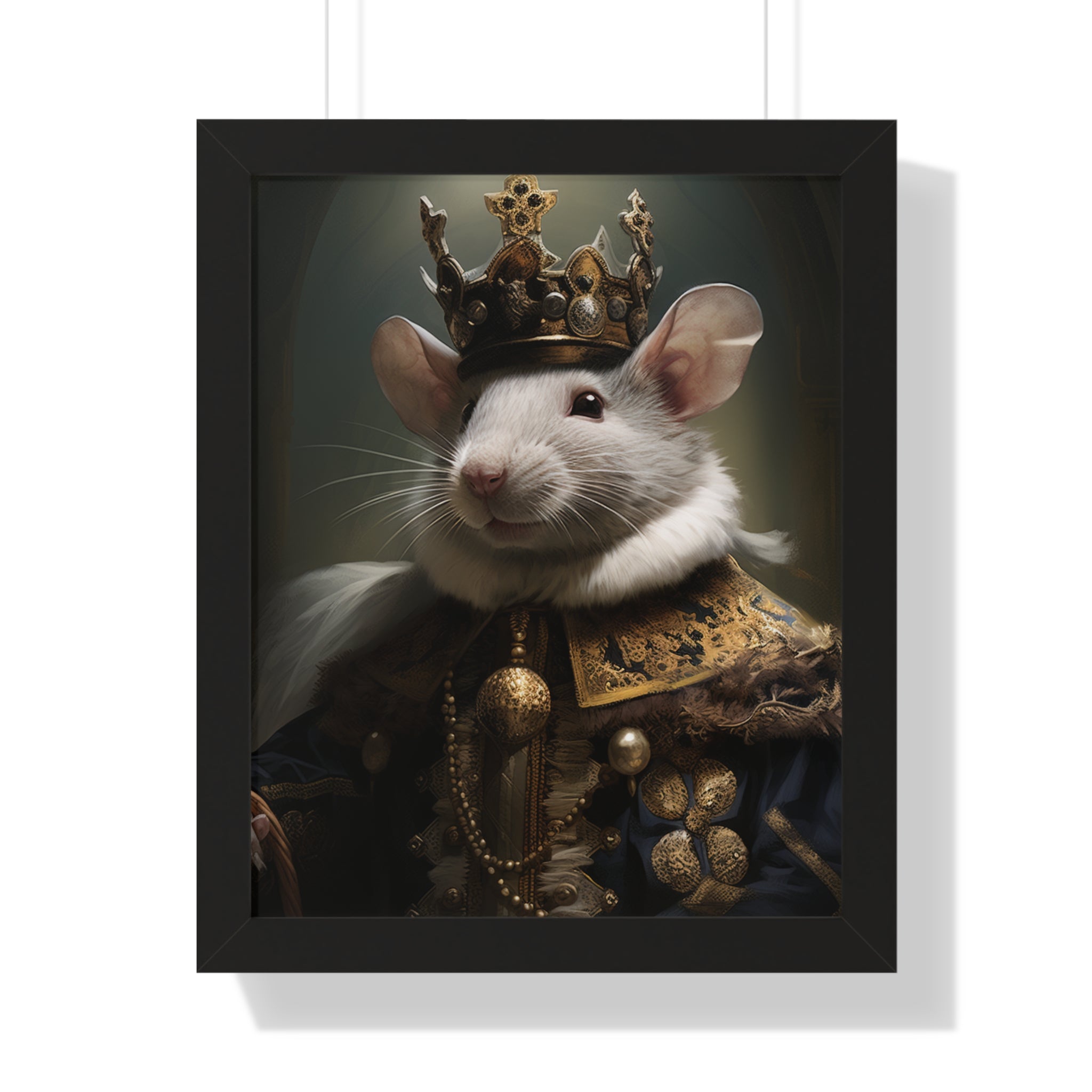 rat king Victorian Portrait - Vintage Style Animal Wall Art