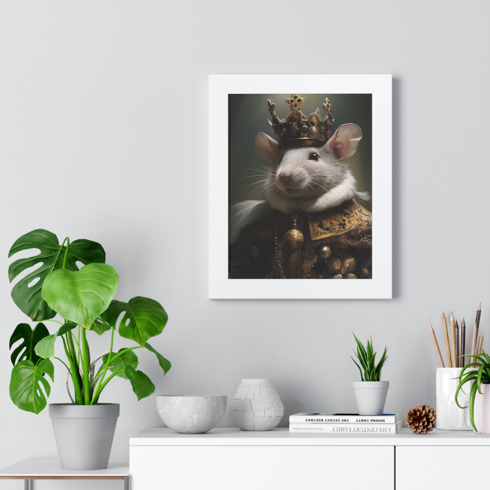 rat king Victorian Portrait - Vintage Style Animal Wall Art