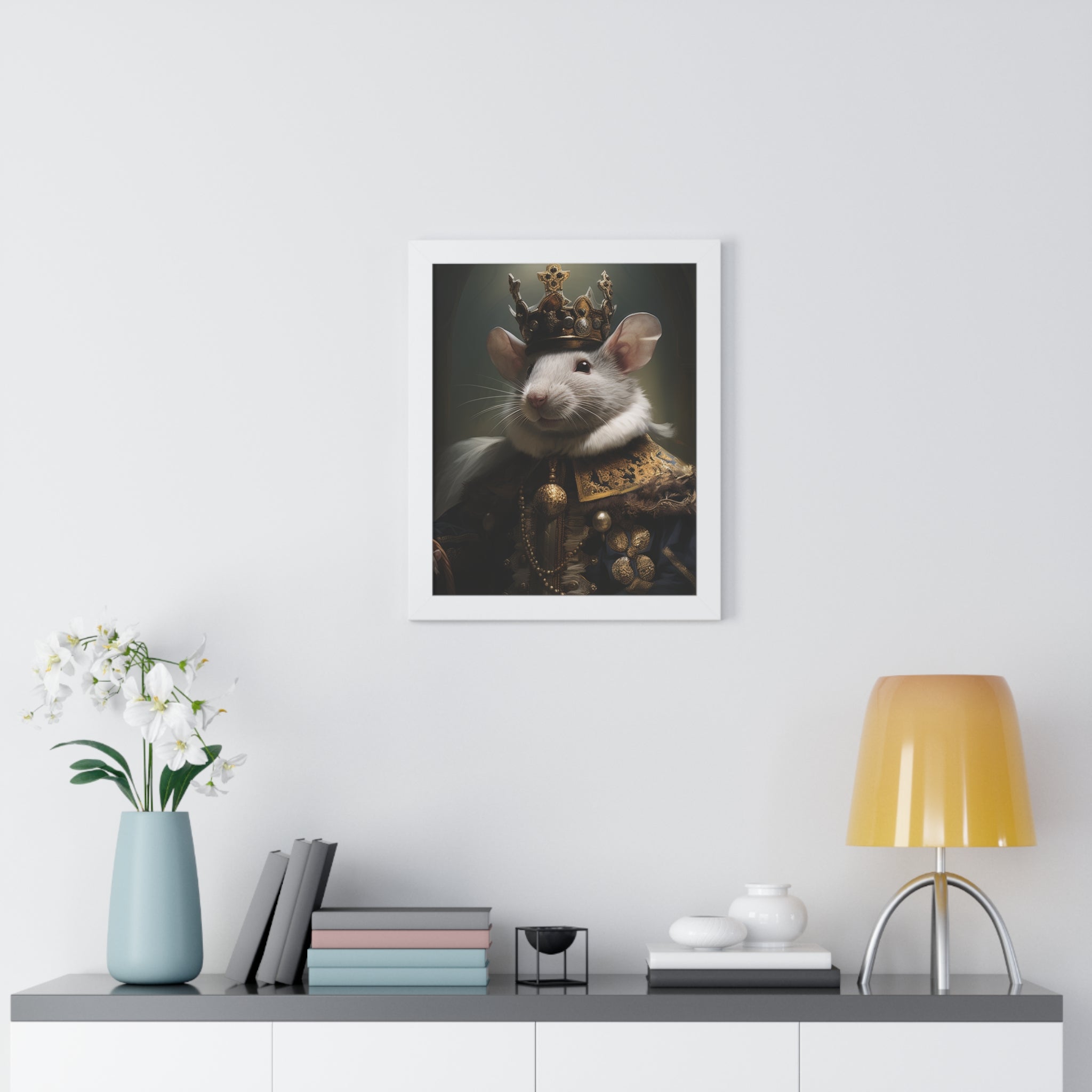 rat king Victorian Portrait - Vintage Style Animal Wall Art