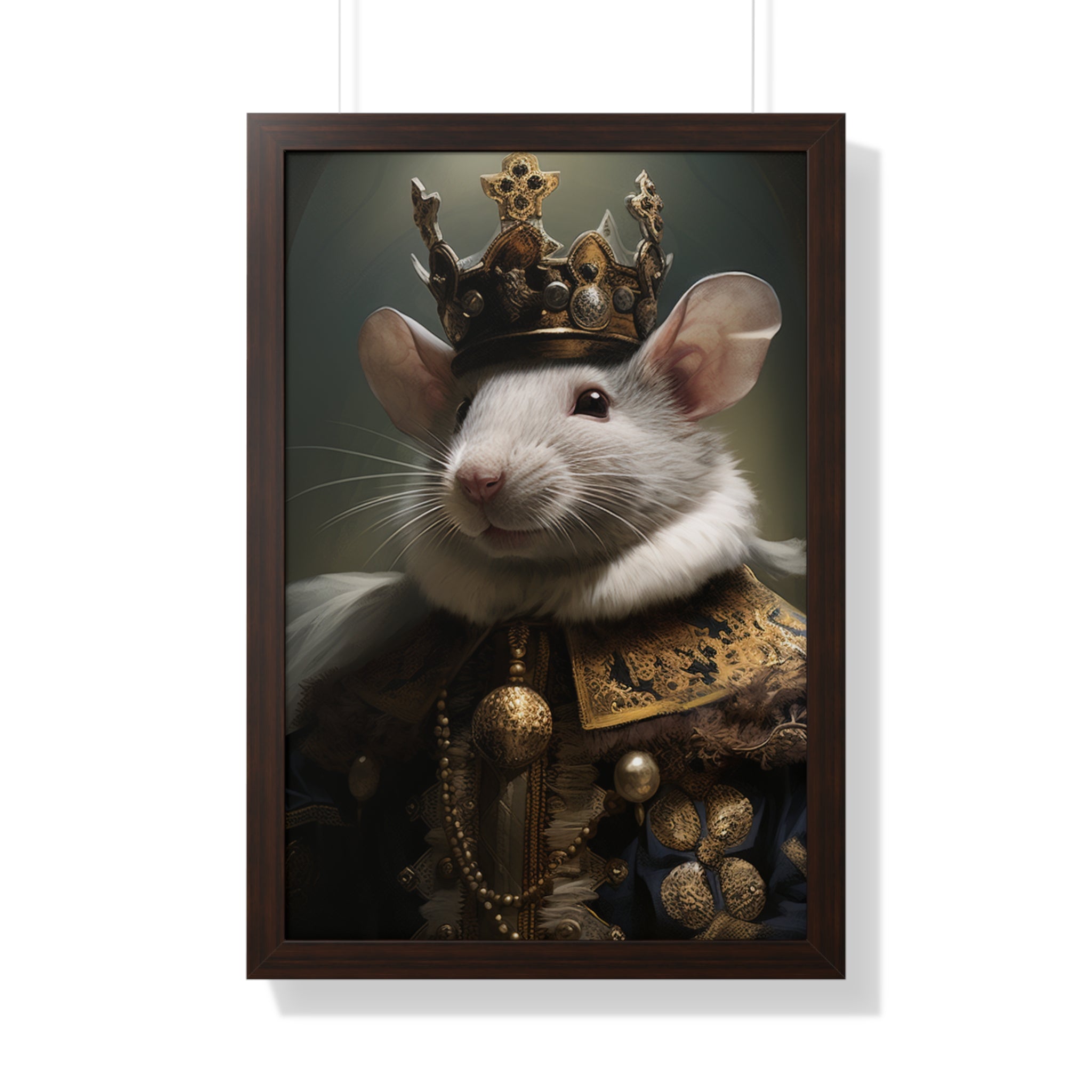 rat king Victorian Portrait - Vintage Style Animal Wall Art