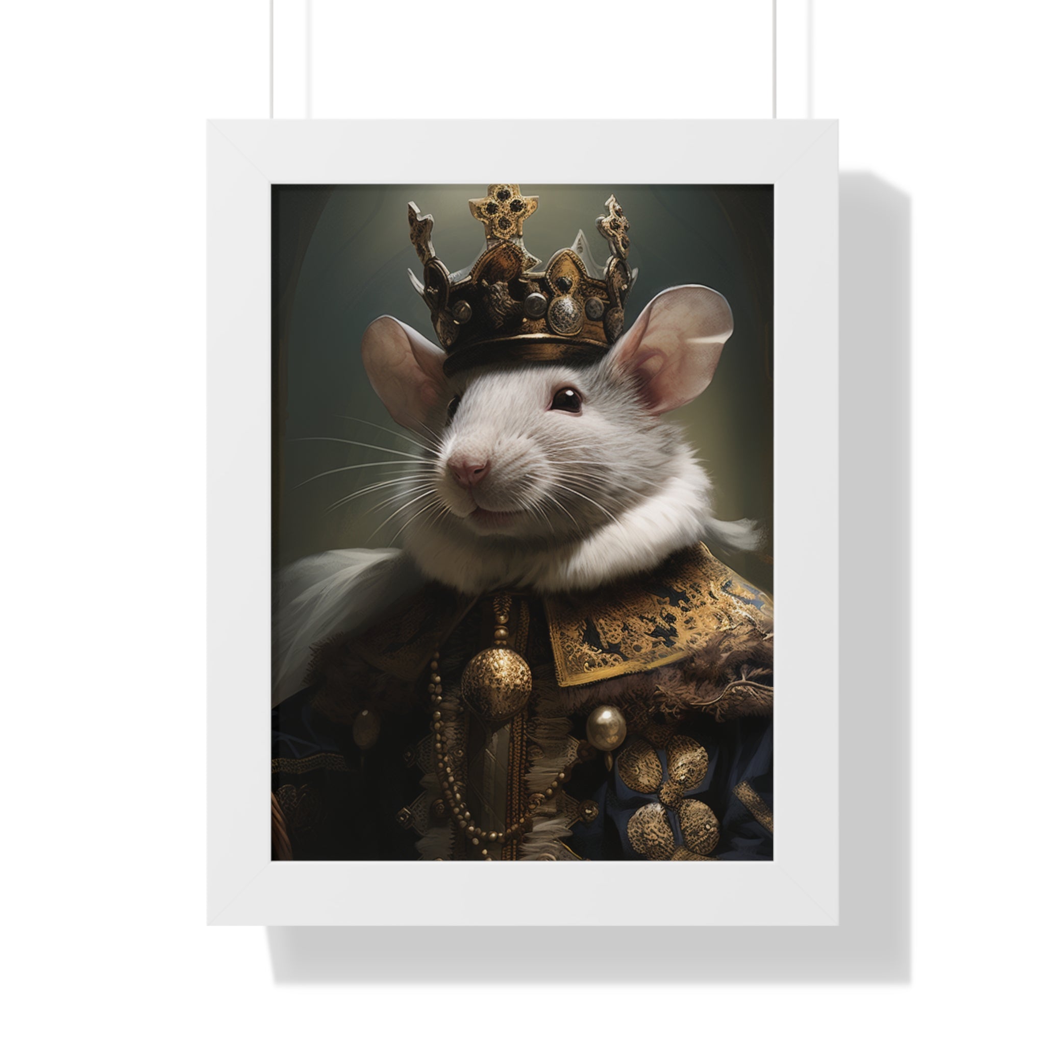 rat king Victorian Portrait - Vintage Style Animal Wall Art