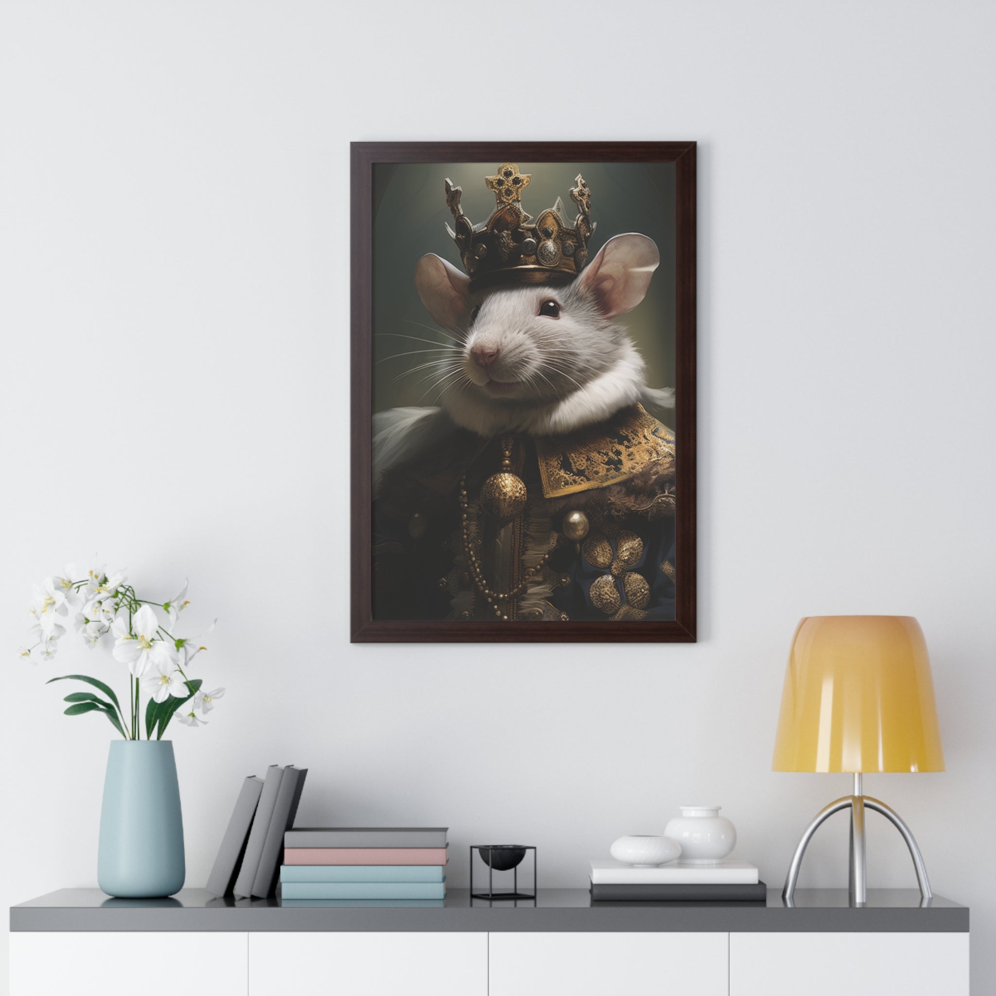 rat king Victorian Portrait - Vintage Style Animal Wall Art