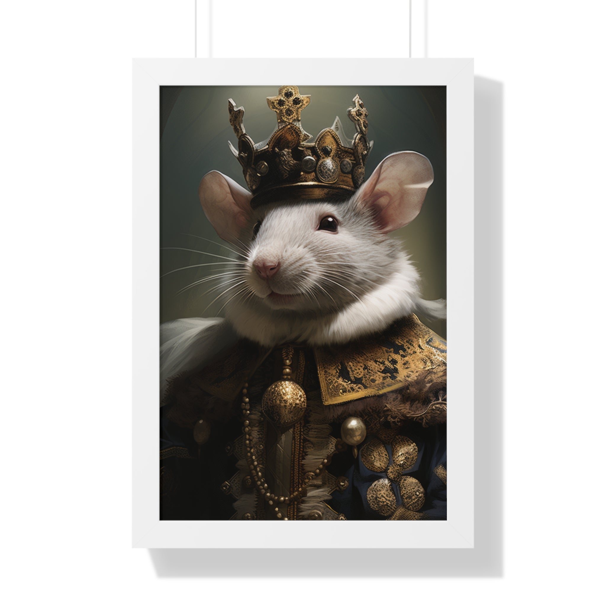 rat king Victorian Portrait - Vintage Style Animal Wall Art