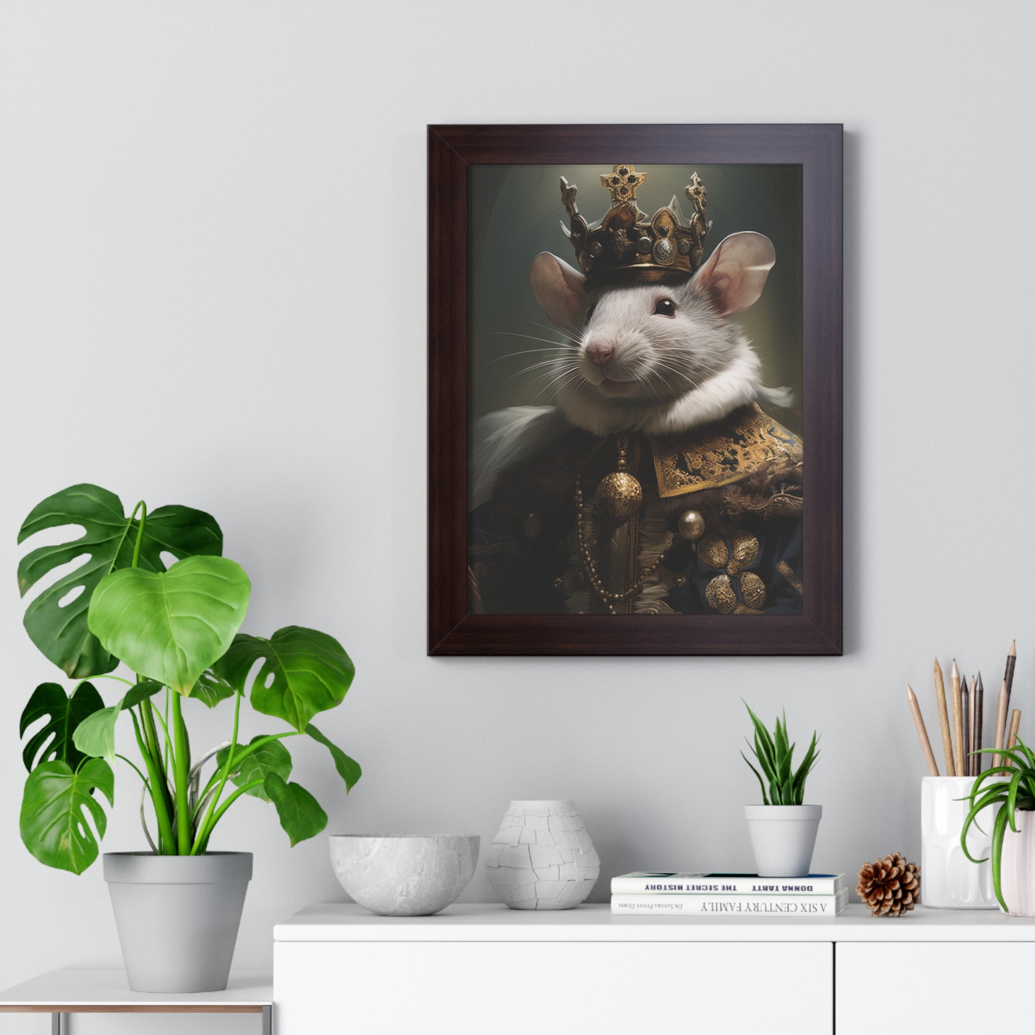 rat king Victorian Portrait - Vintage Style Animal Wall Art