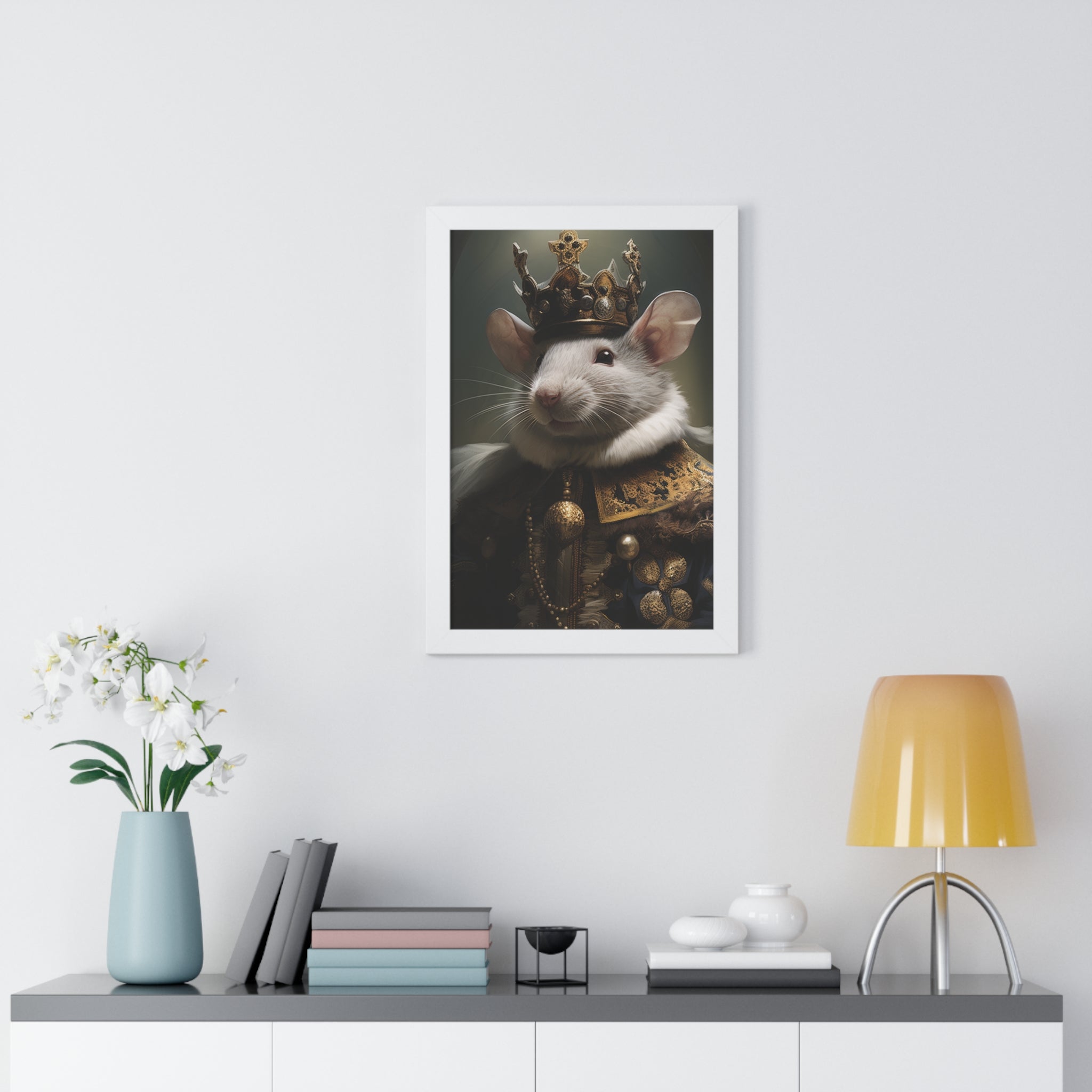 rat king Victorian Portrait - Vintage Style Animal Wall Art